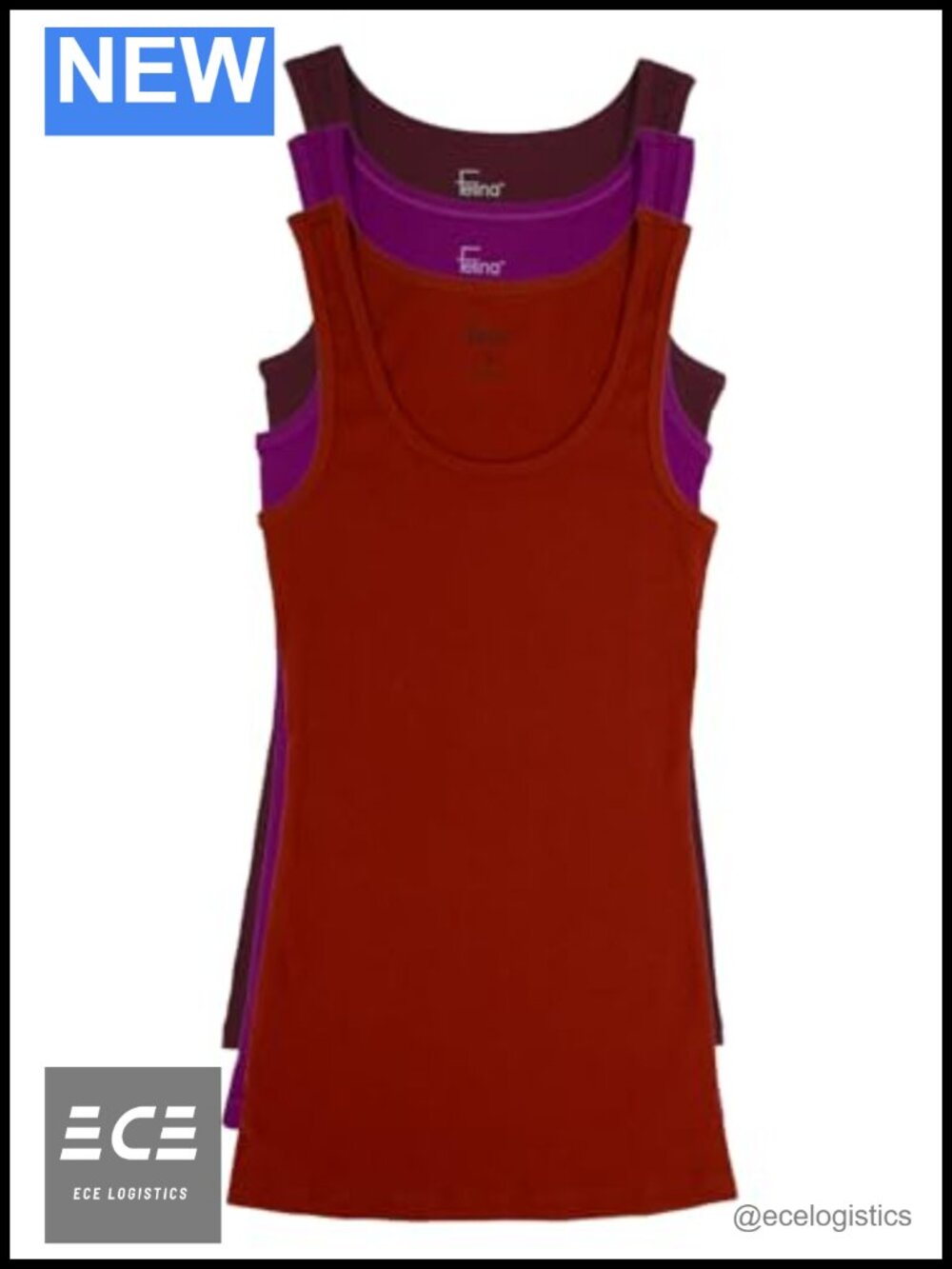 Ribbed Cotton Stretch Tank Top Classic Fit Scoop Neck Sleeveless Workout Yoga